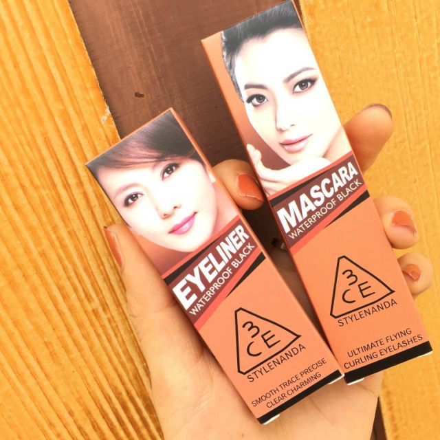 มาสคาร่า3CE + อายไลเนอร์3CE กันน้ำ❤