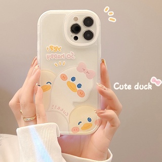 เคส iphone 11 เคสโทรศัพท์มือถือ ซิลิโคนนิ่ม ลายการ์ตูนเป็ด TUP สําหรับ iphone 7 8 plus 11 pro max 12 mini 13 XR XS