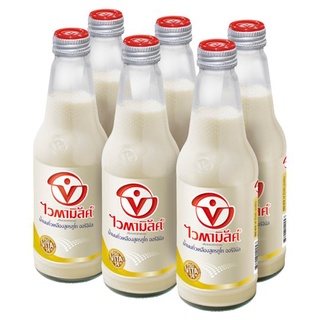 🔥แนะนำ!! ไวตามิ้ลค์ ทูโก น้ำนมถั่วเหลือง สูตรออริจินัล 300มล. x 6 ขวด Vitamilk To Go Original Soy Milk 300ml x 6pcs