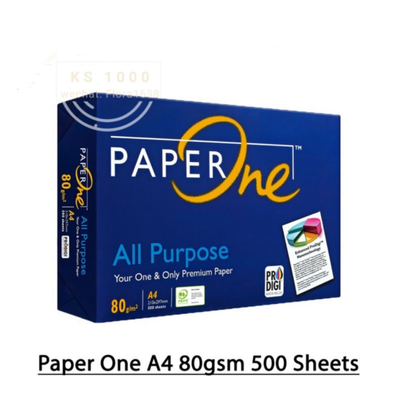 กระดาษ One 80 แกรม 500 แผ่น A4 กระดาษ