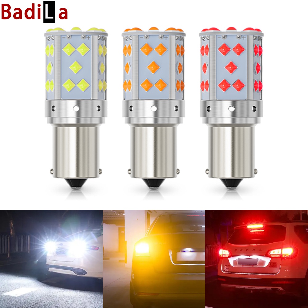 ไฟสัญญาณไฮไลท์ 1156 P21W 1156 150 1 ชิ้น° ไฟท้ายรถยนต์ led DRL Py21w 1157 P21 5W T20 7440 7443 3030 