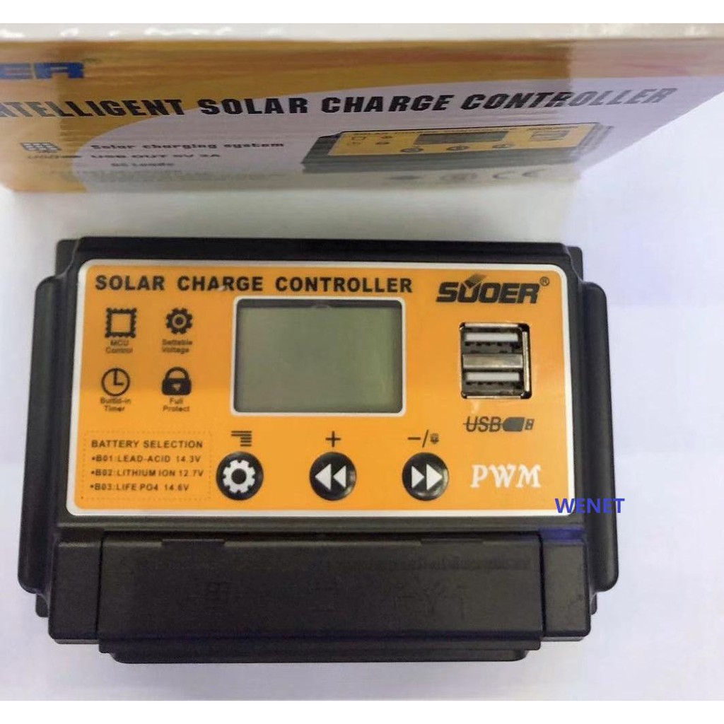 โซล่าร์ชาร์จเจอร์ PWM 30A SUOER (ST-S1230)