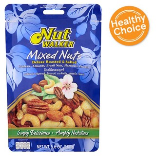 🔥HOT🔥 นัทวอล์คเกอร์  มิกซ์นัทเดอลุกซ์ 160กรัม Nut walker Mixed Nut Deluxe 160 grams