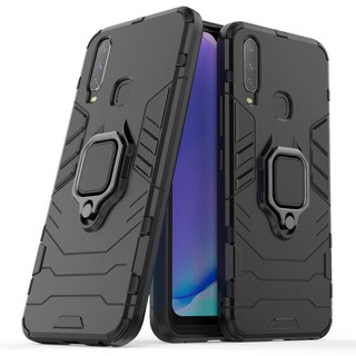 เคส Vivo Y17 เคสโทรศัพท์แม่เหล็กกันกระแทกเคสแข็ง Hybrid Armor Shockproof Magnetic Ring Shockproof Case Stand Cover