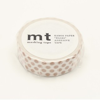 mt masking tape dot milk tea (MT01D364) / เทปตกแต่งวาชิ ลาย dot milk tea แบรนด์ mt masking tape ประเทศญี่ปุ่น