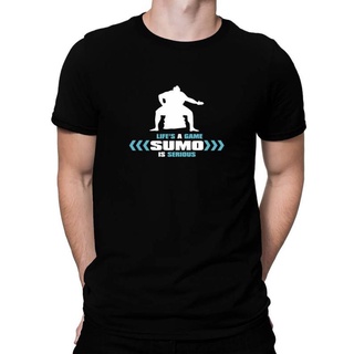 [S-5XL]เสื้อยืดลําลอง แขนสั้น คอกลม พิมพ์ลาย LifeS A Game Sumo Is Serious แฟชั่นฤดูร้อน คุณภาพสูง สําหรับผู้ชาย พลัสไซซ