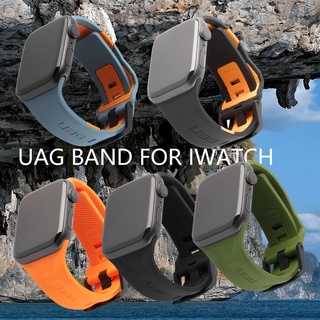 Uag สายนาฬิกาข้อมือซิลิโคน สําหรับ iWatch 38 40 41 มม. 42 44 45 มม. iWatch Series 1 2 3 4 5 6 7 SE