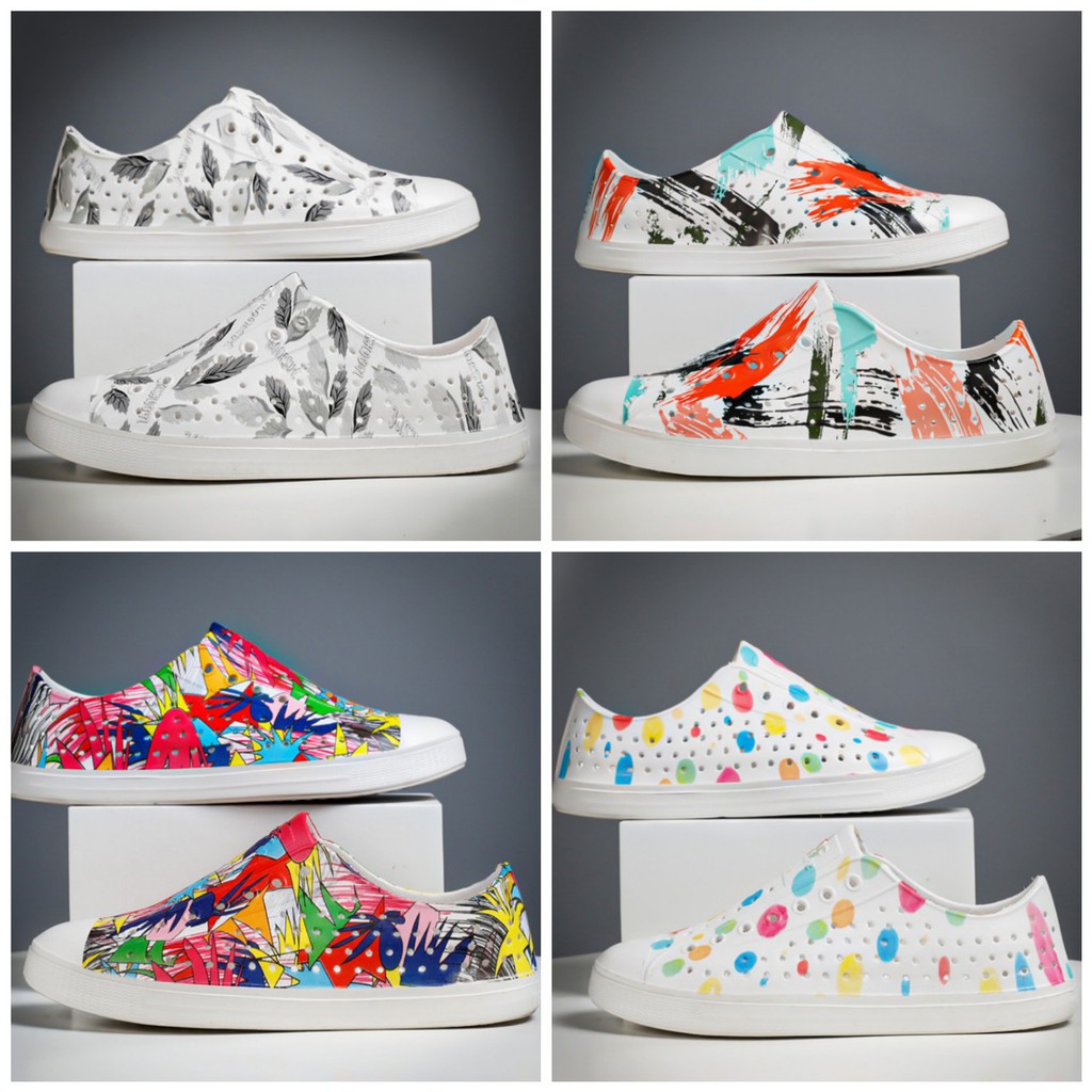 รองเท้าพลาสติก Wnc NATIVE สําหรับฝนและชายหาดแฟชั่นสําหรับผู้ชายและผู้หญิงทําจากพลาสติกโฟมเบาสุด ๆ ร้