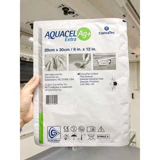 Aquacel Ag+ extra/Aquacel Ag/Aquacel Ag extra/อควาเซลดูดซับ/แผ่นดูดซับแผล/อควาเซล/ขนาด20x30cm