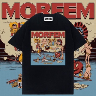 ชุดเซ็ต 2 ชิ้น - เสื้อยืดเสื้อผ้า Morfem - TSHIRT BINAR Face SEBAYA - วินเทจผู้ชายผู้หญิงขนาดใหญ่สี