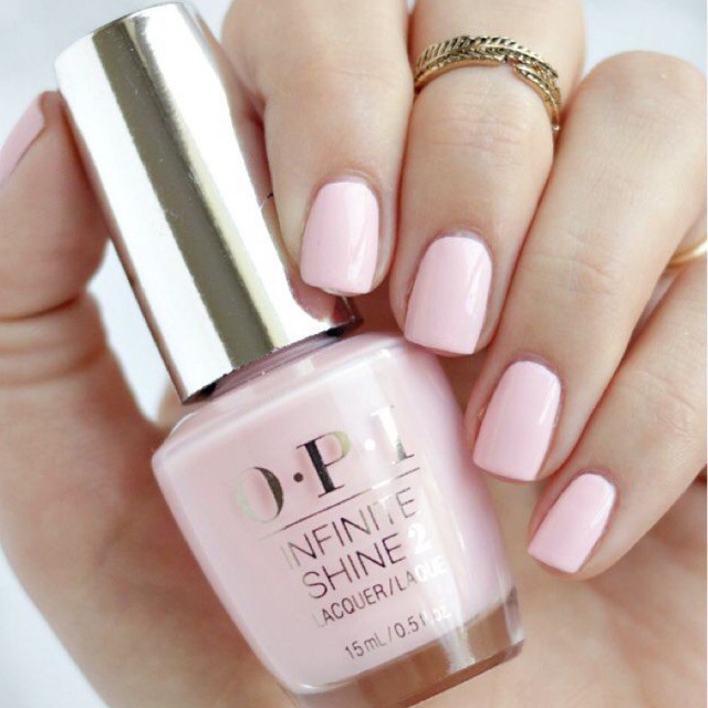 OPI Infinite Shine - Pretty Pink Perseveres (ISL01) ยาทาเล็บสีชมพูพีชอ่อนๆ น่ารักสดใส ม๊ากกก แท้ 100