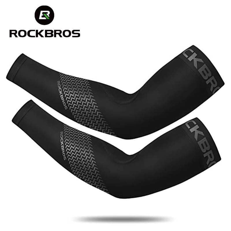 【TH Delivery】ROCKBROS ปลอกแขน ผ้าเรยอน ป้องกันรังสียูวี แฟชั่น สําหรับขี่จักรยาน เล่นกีฬา
