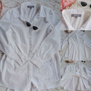 เสื้อเชิ้ตแขนยาว สีขาว MARLED REUNITED CLOTHING size L