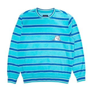 SLUM LTD - RIPNDIP Peeking Nermal Polar Fleece Long Sleeve Blue