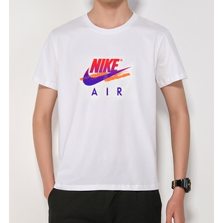 คอลูกเรือเสื้อยืดคอกลมNike เสื้อยืดลําลอง ผ้าฝ้าย ระบายอากาศ ใส่สบาย แฟชั่น สําหรับผู้ชาย KAkcof53EPผ้าฝ้ายแท้