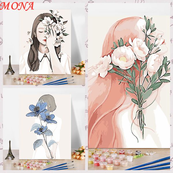 MONA4050cmGirls Over Flowersdiy Digital Oil Painting Oil Color Painting  Anime Character Decompression Filling Living Room Decoration Paintings  ซื้อทันที เพิ่มลงในรถเข็น  - ThaiPick