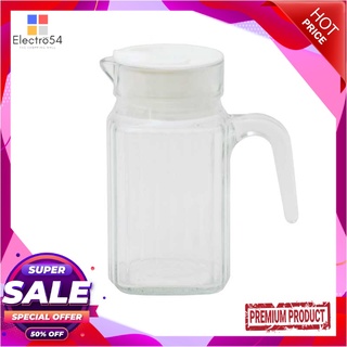 เหยือกน้ำพร้อมฝา ขนาด 450 มล.Glass Jug With Plastic Lid 450 ml.