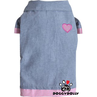 Pet cloths -Doggydolly  เสื้อผ้าแฟชั่น เสื้อผ้าสัตว์เลี้ยง เสื้อผ้าหมาแมว เสื้อยืด เสื้อเชิ๊ต S083