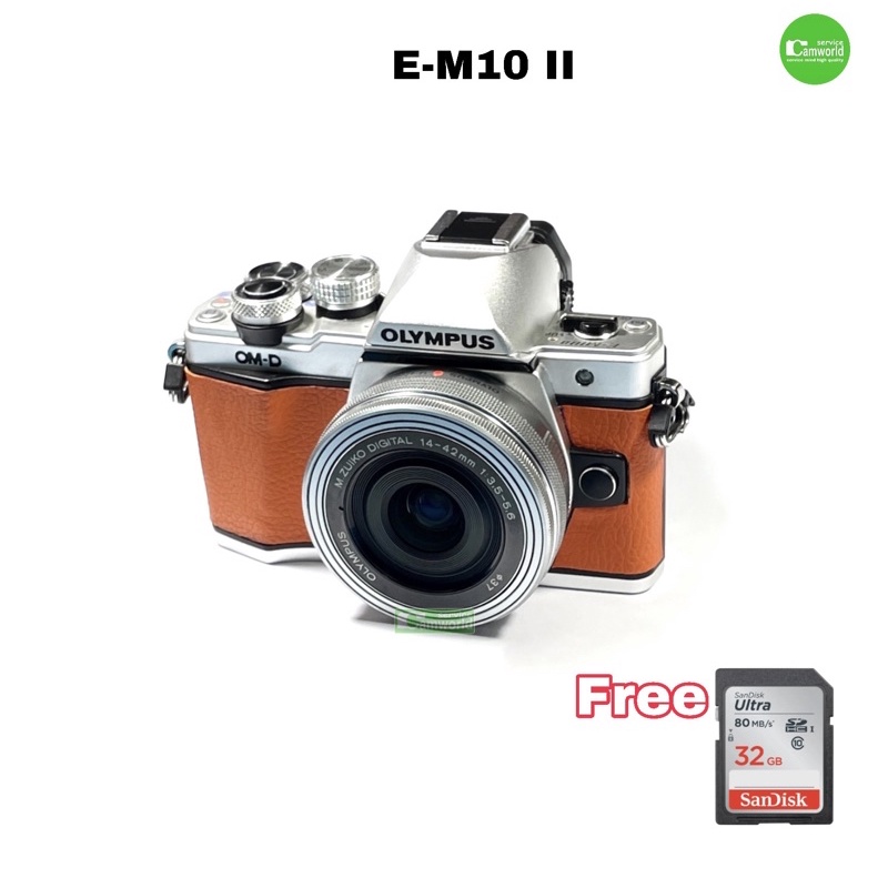 Olympus E-M10 II EM10 รุ่นพิเศษ บุหนัง งานแฮนด์เมด handmade leather  camera งานฝีมือ กล้อง มือสอง + เลนส์ USED มีประกัน