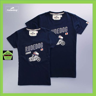 Rudedog เสื้อคอกลม ชาย หญิง รุ่น มอไซด์19 สีกรม