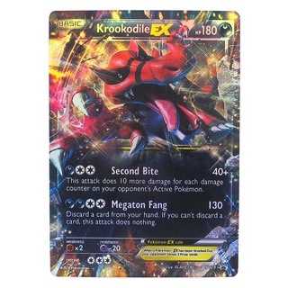 Krookodile EX XY25 วารุเวียล Pokemon Matt Card ภาษาอังกฤษ