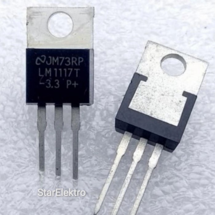 2 ชิ้น LM1117T-3.3 LM117T 3.3V ตัวควบคุม IC 3,3V ถึง-220