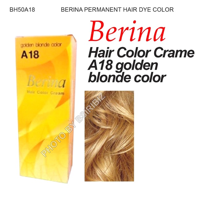 Sale!! (เเท้) Berina A18 สีบลอนด์ประกายทอง