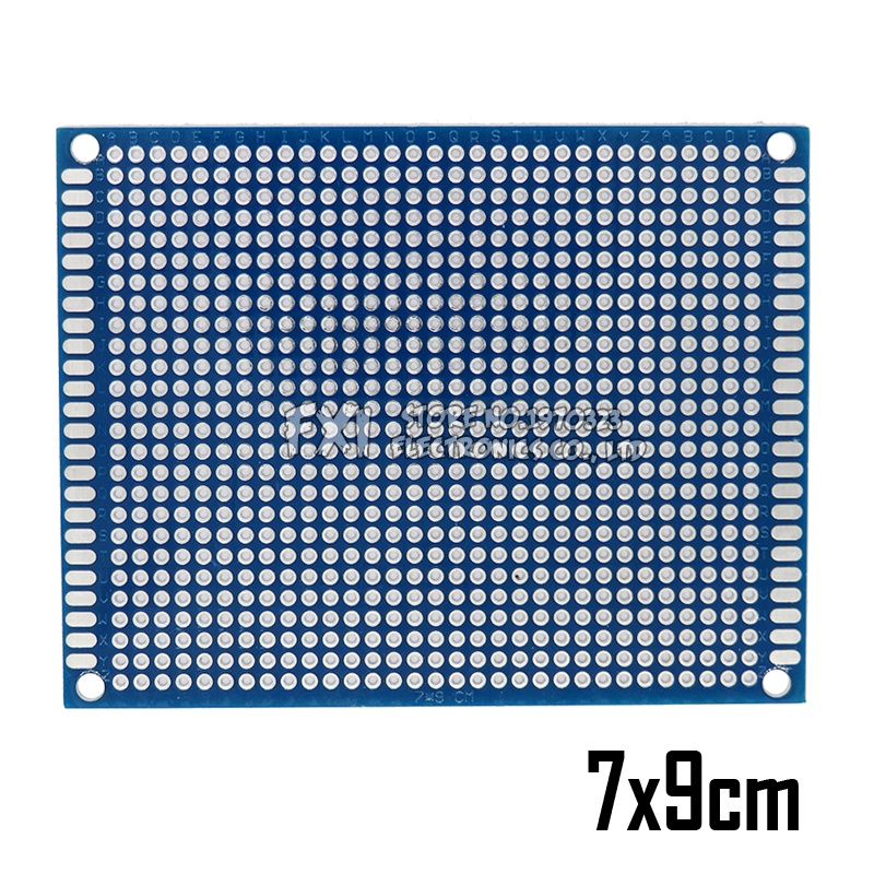 บอร์ดวงจรพิมพ์ PCB สองด้าน 2x8 ซม. 3x7 ซม. 4x6 ซม. 5x7 ซม. 7x9 ซม. 4*6 ซม. สําหรับ Arduino Experimental BLUE 1 ชิ้น
