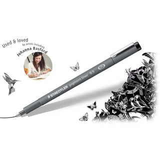 ชุดปากกาหัวเข็ม Staedtler รุ่น pigment liner 308-SB6P สีดำ ชุด 6 ด้าม