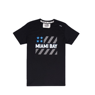 Miamibay T-shirt เสื้อยืด รุ่น SPLIT (ผู้ชาย) แฟชั่น คอกลม ลายสกรีน ผ้าฝ้าย cotton ฟอกนุ่ม ไซส์