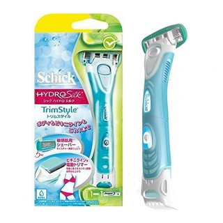 Schick Hydro Silk TrimStyle 2 in 1 Limited Edition Blue อุปกรณ์โกนขนและตัดแต่งแบบ 2 หัวรุ่นพิเศษ