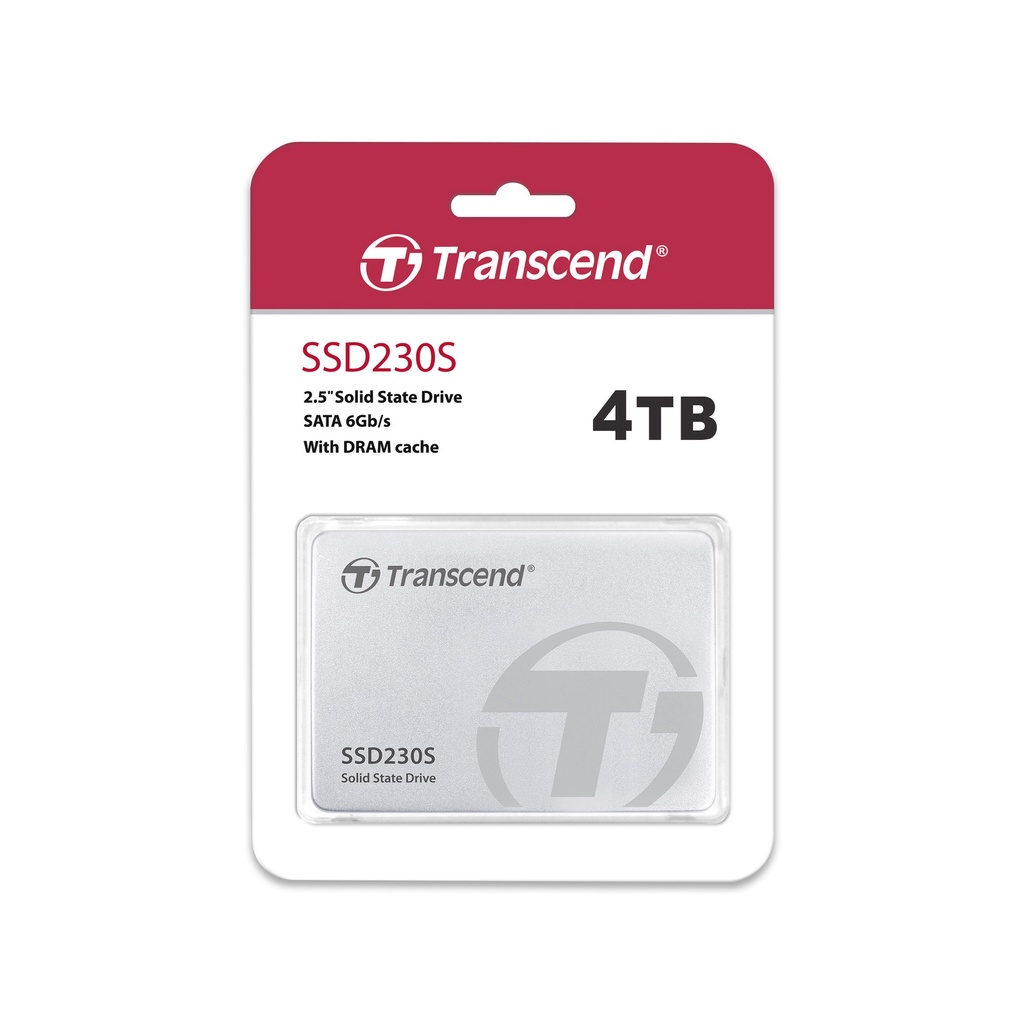 Transcend SSD230S 4TB SATA III รับประกัน 5 ปี หรือ **รับประกันไม่เกิน2,240 TBW**  - มีใบกำกับภาษี-TS