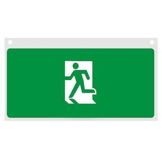 Emergency light EMERGENCY EXIT SIGN DELIGHT GLA1 PERSON THROUGH DOORWAY LEFT DIRECTION Emergency light torch Electrical