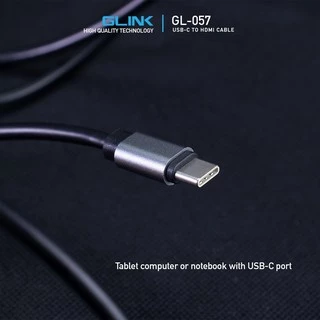 GLINK GL057 USB type C to HDMI 2.0 Cable 4K คุณภาพดี 4K Ultra HD Resolution
