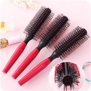 พร้อมส่ง   หวีเกลียว Professional พลาสติกรอบแปรง Roller Curly Hair Hairstyle Hairbrush Dressing Salon ตัดผมหวี