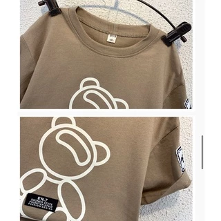 NEW เสื้อผ้าเด็ก ชุดเด็กแฟชั่นผู้ชายผู้หญิง เสื้อ + กางเกง สไตล์เกาหลี เนื้อผ้าอย่างดี／ 80cm-120cm(8เดือน - 6ปี) EN.7