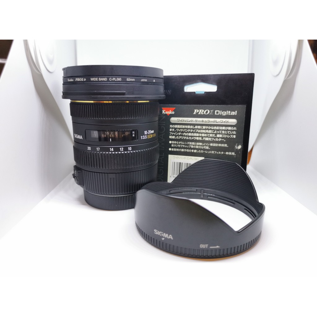 Sigma  Lens 10-20 mm F3.5-5.6 EX DC HSM (Canon) + Kenko CPL Pro1 Digital 82mm - มือสอง พร้อมกล่อง