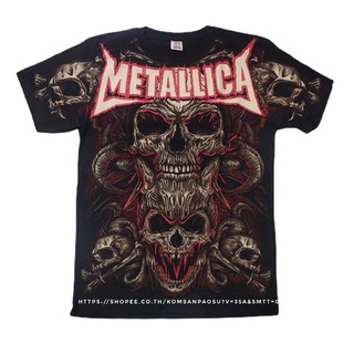 เสื้อวง Metallica Overprint  เสื้อยืดวง Metallica ovp