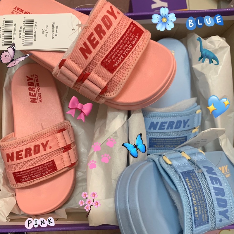 รองเท้า NERDY platform slide แท้💯%