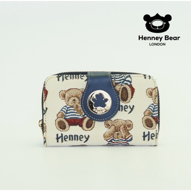 Henney bear HW-111  กระเป๋าสตางค์ใบกลาง ลายใหม่ น้องหมีสุดคิ้ว