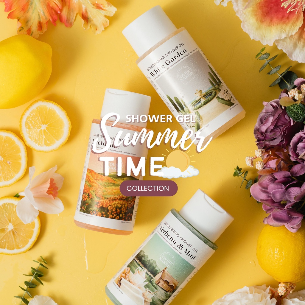 [เซ็ทสุดคุ้ม] Overnaked Shower Gel "Summer set" เจลอาบน้ำ บำรุงผิวเพิ่มความชุ่มชื้นและกลิ่นหอมติดผิว