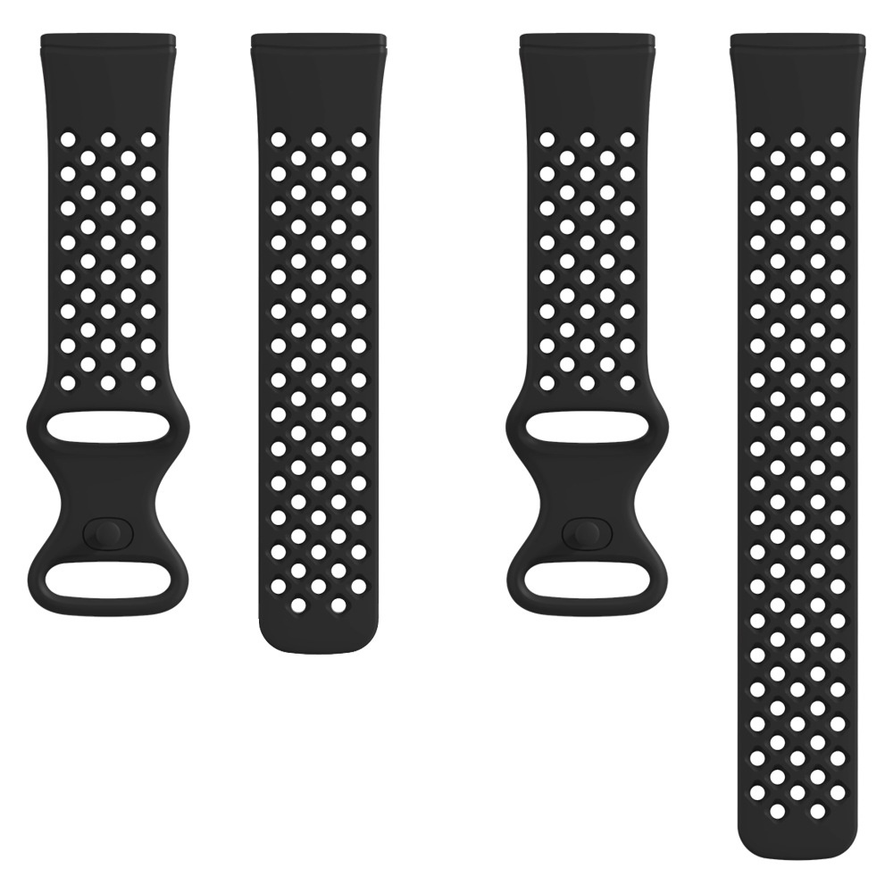 สายนาฬิกาข้อมือ ซิลิโคนนิ่ม ระบายอากาศ สําหรับ Fitbit Versa 3 Fitbit Sense #4