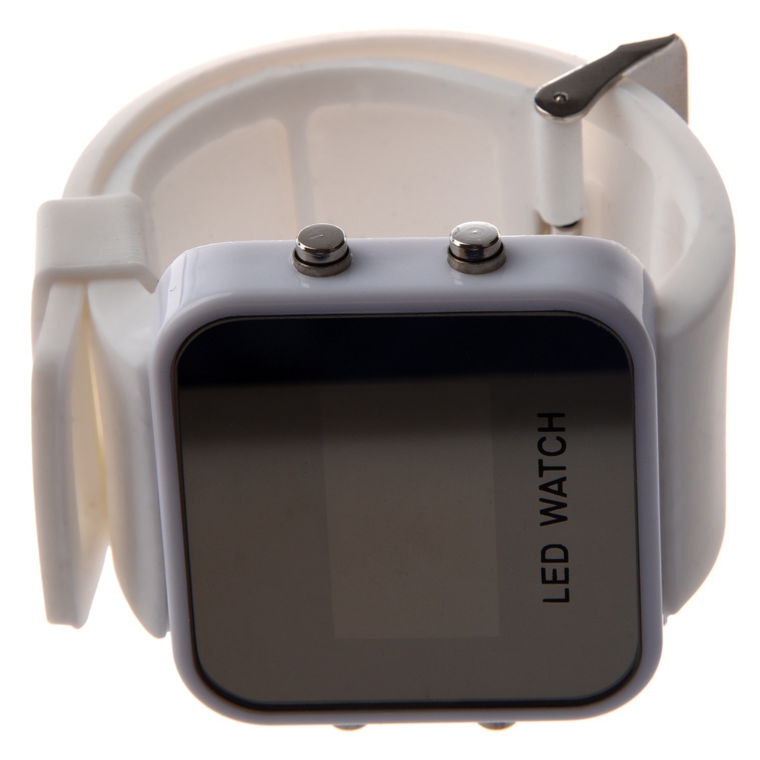 Mirror Men Lady LED Digital Sport Unisex Watch Gift Jelly(Only White ...