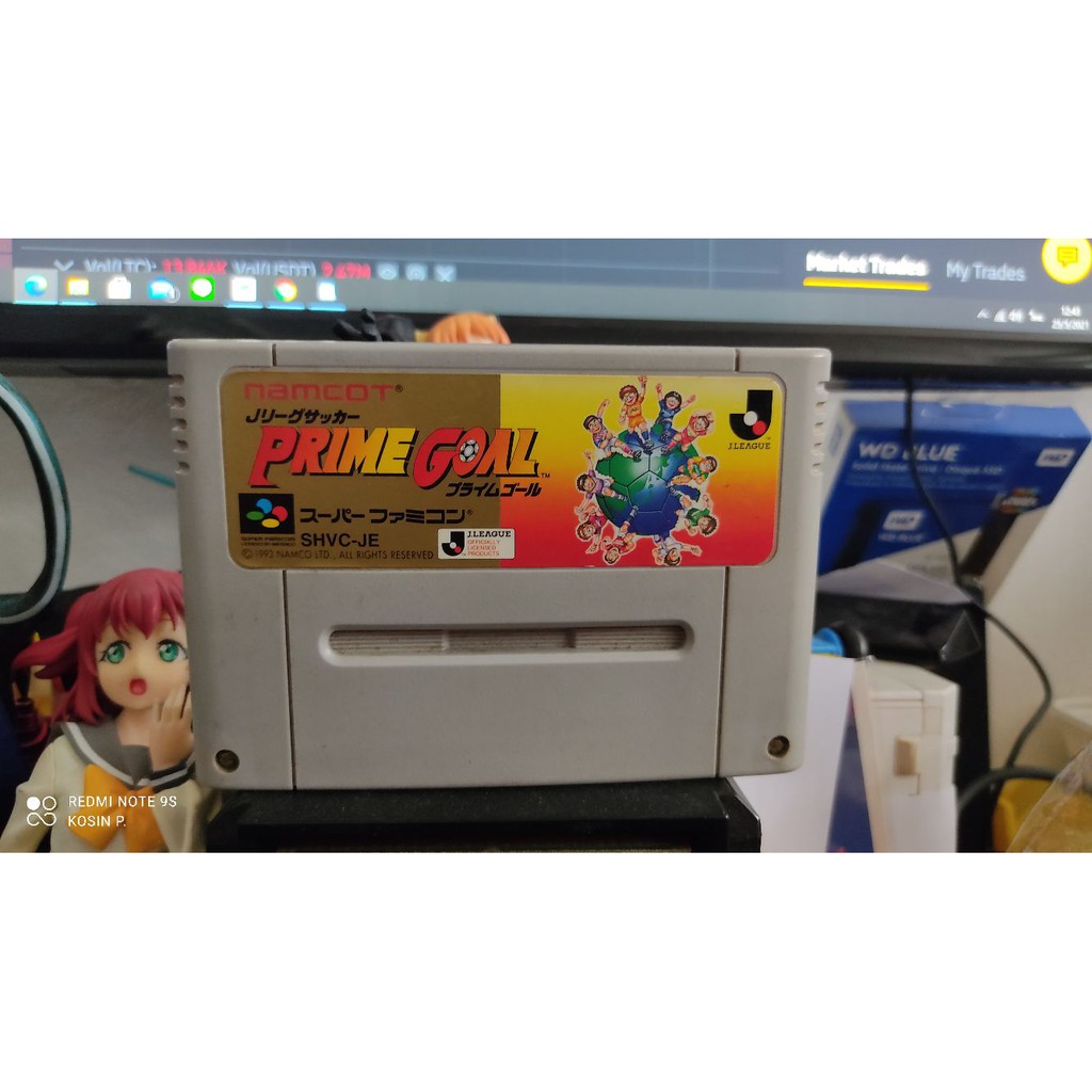 ตลับแท้ เกมส์ Prime Goal เกมส์ฟุตบอล super famicom SFC  ใฃ้งานได้ ปกติ มือสอง สภาพดี สินค้าดี ไม่มีย