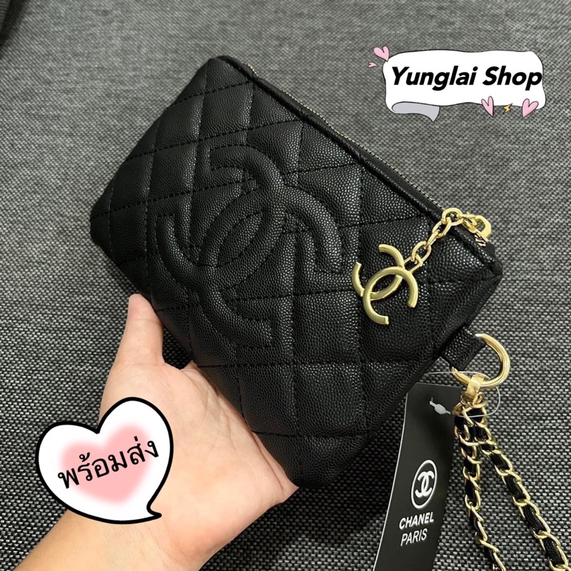 🔥 พร้อมส่ง!! กระเป๋าคล้องมือ Chanel ใส่มือถือ Iphone, Samsung ได้ทุกรุ่น