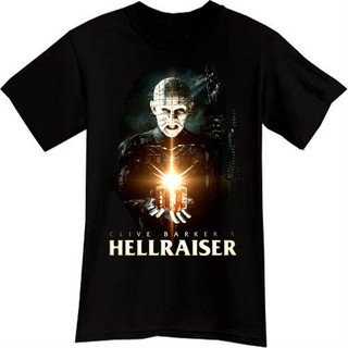 เสื้อยืดลายกราฟฟิก hellraiser pinhead Horror Thriller Movie สีดำ