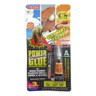 KTS (ศูนย์เครื่องเขียน) กาวตราช้าง Power Glue ALTECO 3 g. (ก…