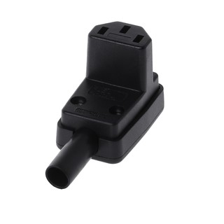 สายเคเบิ้ล90 Angled Iec 320 C 13 Female ปลั๊ก Ac 10 A 250 V สายไฟ