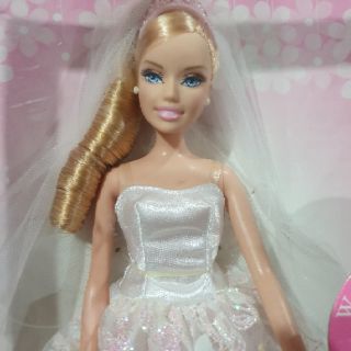 **กล่องไม่สวยหน้าสีเปลี่ยน** Barbie Every Girl’s Dream Wedding Day Mattel K8583 NIB 2006 กล่องไม่สวย กดที่แหวนมีไฟ #120#