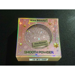 แป้งพัฟ 2 ชั้น Kiss Beauty smooth powder